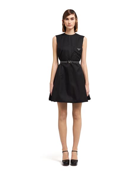 prada black short dress|prada nylon sheath dress.